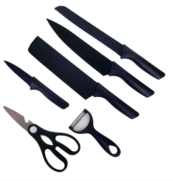 SET DE CUCHILLOS BLACK 6 PIEZAS